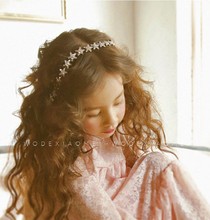 兒童發箍女童發飾韓國水鑽發帶綁蝴蝶結頭箍超仙公主頭飾發卡生日