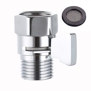 Shower Straight Valve, Shower Angle Valve, Flow Valve, Copper Body, Quarter-Inch Internal and External Threads