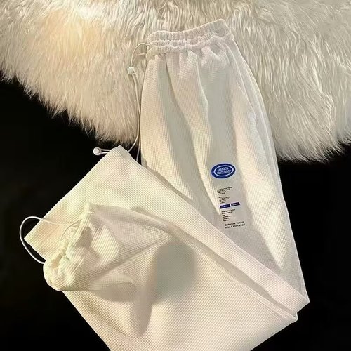 Autumn/Winter Striped Pinstripe Straight Casual Pants Men's Wide Leg Loose Trend Brand Sweatpants Boys Summer Thin Pants