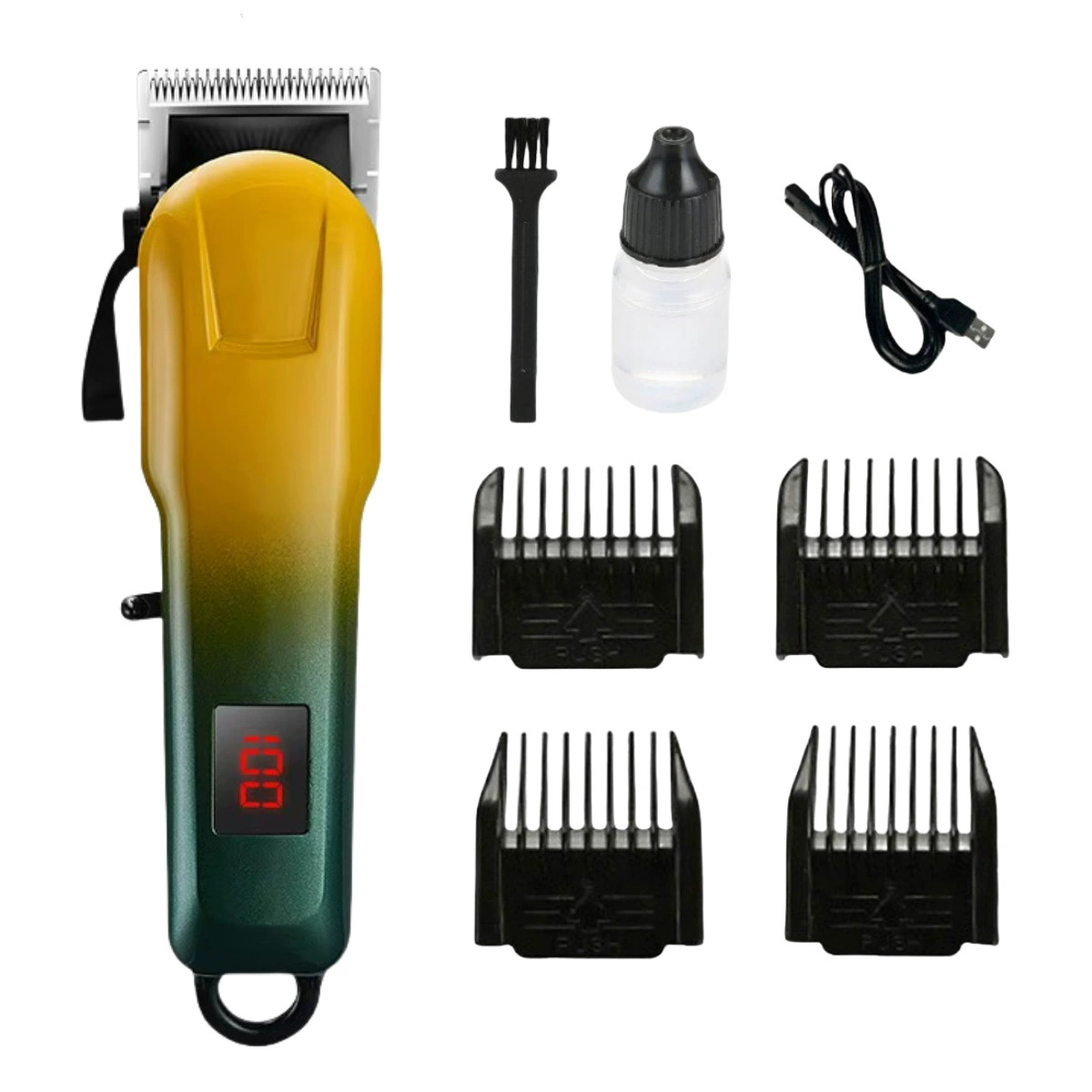 Cortapelos eléctricos especiales para peluquería transfronteriza, pantalla digital LCD, cortapelos eléctricos, cortapelos recargables USB, cortapelos multifunción