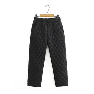plus size Women's Middle-aged and Elderly 200 Jin Light Down Cotton Pants Mother Winter New Loose Warm Cotton Pants for Outer Wear