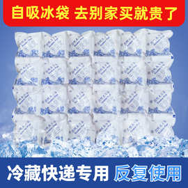 免注水自吸水航空冰袋食品海鲜水果保鲜冷藏快递专用冷冻反复冰袋