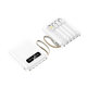 Wholesale self-wired charging treasure compact portable large capacity 20000 mA mobile power gift printed LOGO