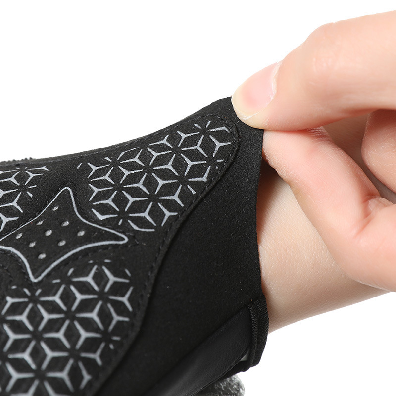 Guantes deportivos y de fitness para hombre, ejercicio de dominadas, barra horizontal antideslizante, medio dedo, guantes de ciclismo y montañismo para hombre