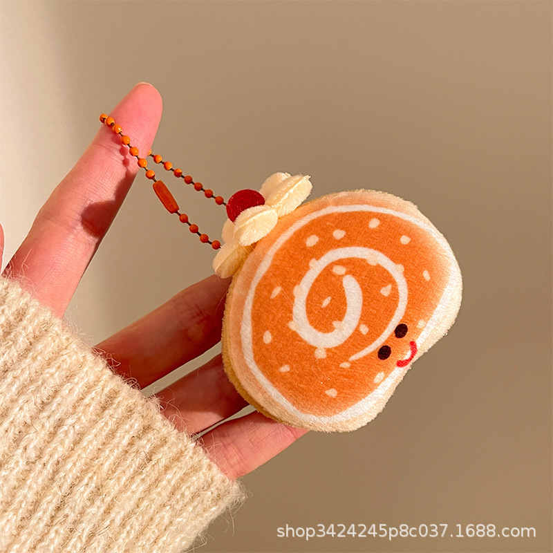ぬいぐるみハンバーガー人形ペンダント多用途バッグキーホルダー人形ペンダントかわいいクリエイティブジュエリー卸売食品おもちゃ|undefined