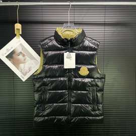 跨境欧货M家蒙秋冬新款羽绒马甲男女同款高版本背心外套外贸现货