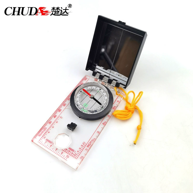 MC45-5A многофункциональный компас с зеркальной линейкой со светящейся Северной стрелкой стабильный уличный компас