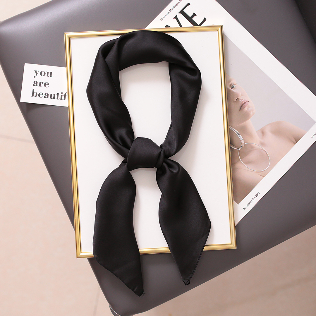Scarves versatile spring autumn, small square fashionable western-style scarves women, neck protection, professional_voghion.com