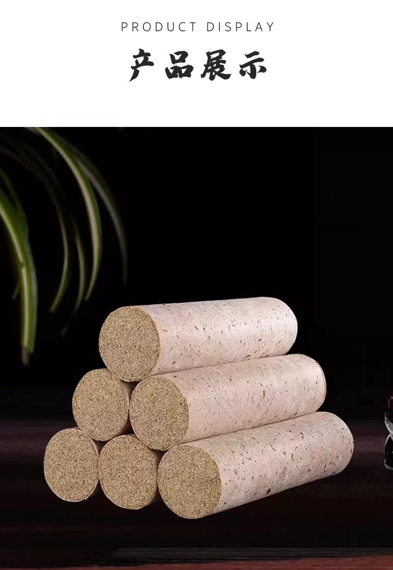 Five-Year Aged Moxa Stick 8cm Large Pure Mugwort Ai Ye Moxibustion Roll for Home Use in use