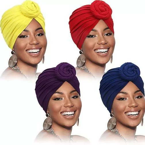 Amazon's Best-Selling Women's Headscarf Hat, Fashionable Snail Hat, Bohemian Style Floral Hat, Turban