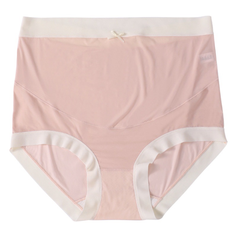Summer Thin Ice Silk pregnant women's underwear High Waist Seamless breathable late pregnancy junior high school shorts large size factory outlet