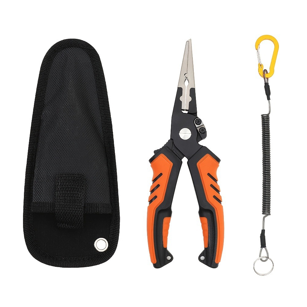 Multifunctional Aluminum Alloy Fishing Pliers, Lightweight, Rust-Resistant, High-Strength, for Cutting Lines and Removing Hooks, Fish Control Tool