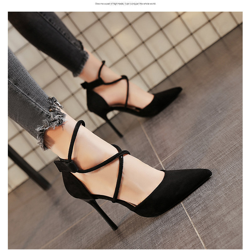 Women's Elegant Solid Color Point Toe Pumps display picture 6