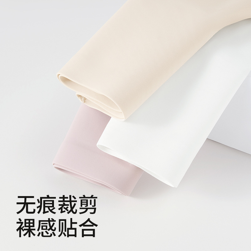 Pantalones de seguridad antideslumbrantes para mujer nueva ropa interior sin costuras de seda de hielo dos en uno pantalones bóxer de abdomen inferior pantalones de seguridad para mujer