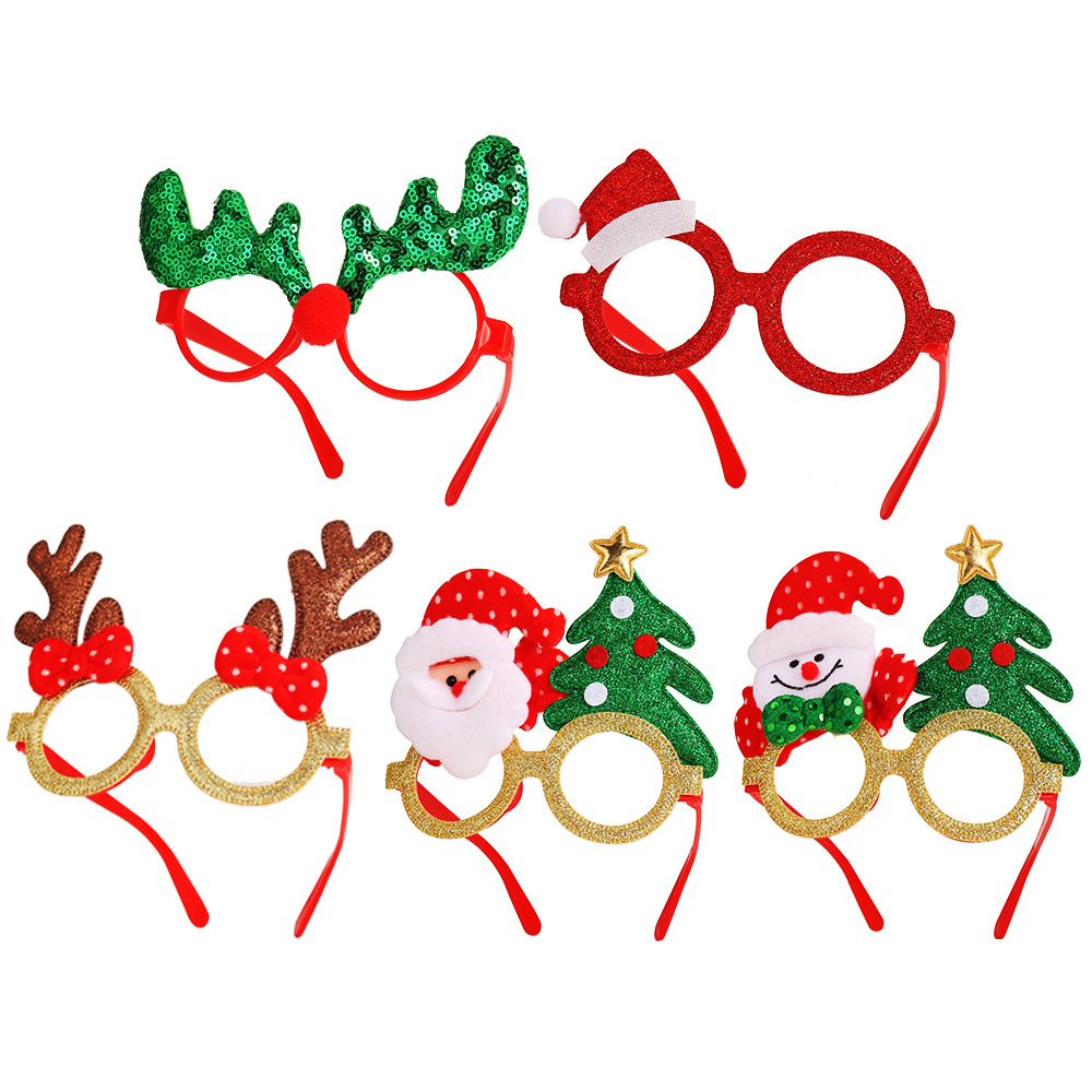 Christmas Antlers Christmas Glasses For The Elderly New Christmas Decorations Adult And Children Toy Christmas Decorative Glasses display picture 6