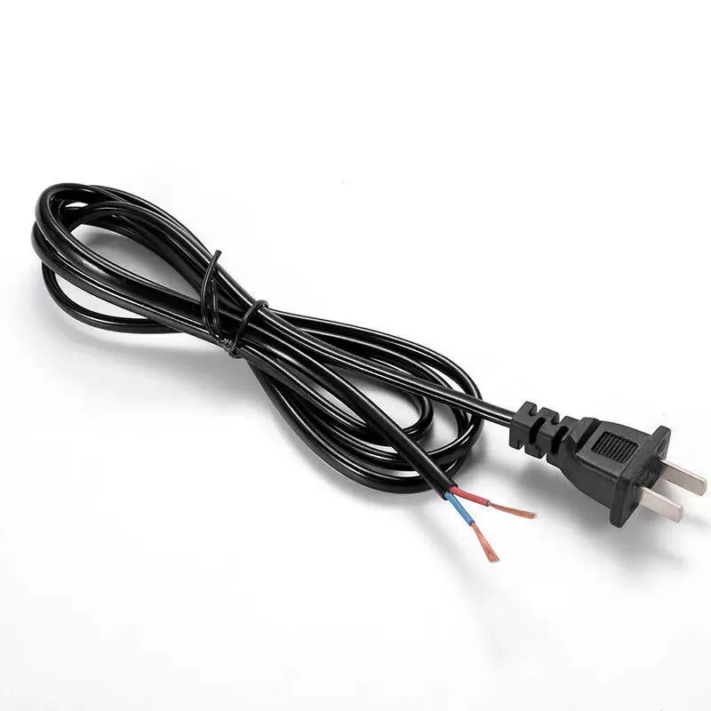 1米国/标两插芯纯铜单头线小功率台灯音箱电风扇裸尾上锡电源线