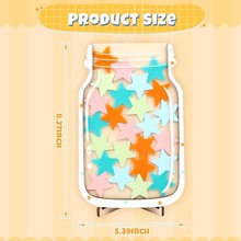 跨境爆款儿童星星奖励罐积分奖励学习自律奖励罐25个星星木质摆件