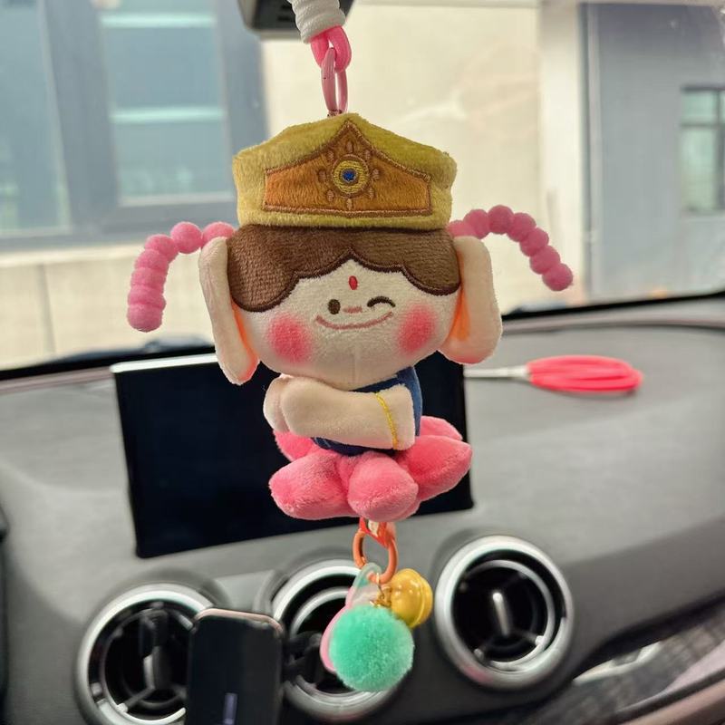 云冈石窟莲花佛小伴玩偶大同周边文创纪念品挂件精品钥匙扣车挂饰|undefined