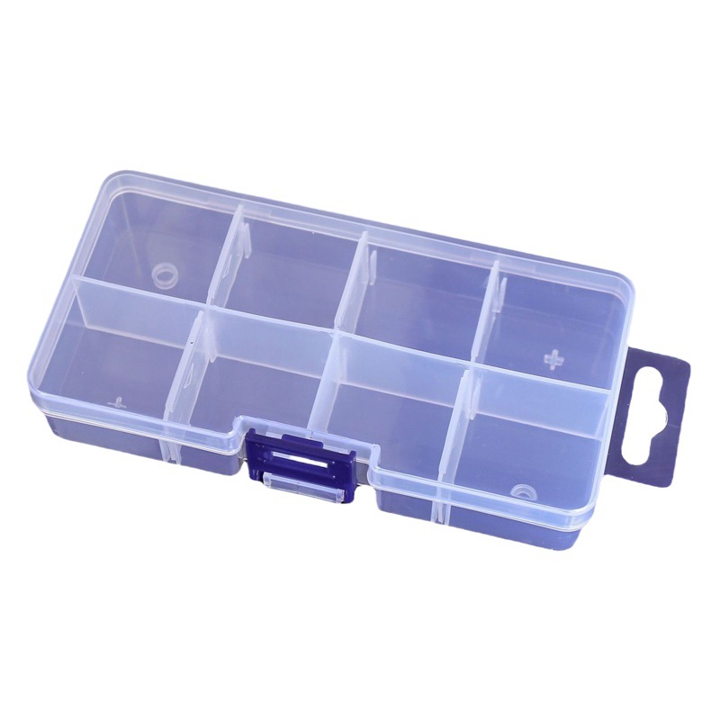 分格プラスチックデスクトップ収納ケース10 15 24格透明ボタン漁具アクセサリー化粧品包装箱