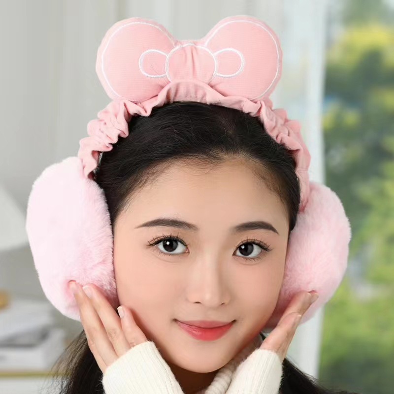 耳罩保暖耳套新款蝴蝶結耳包冬季耳暖女可愛護耳朵卡通耳帽男耳捂