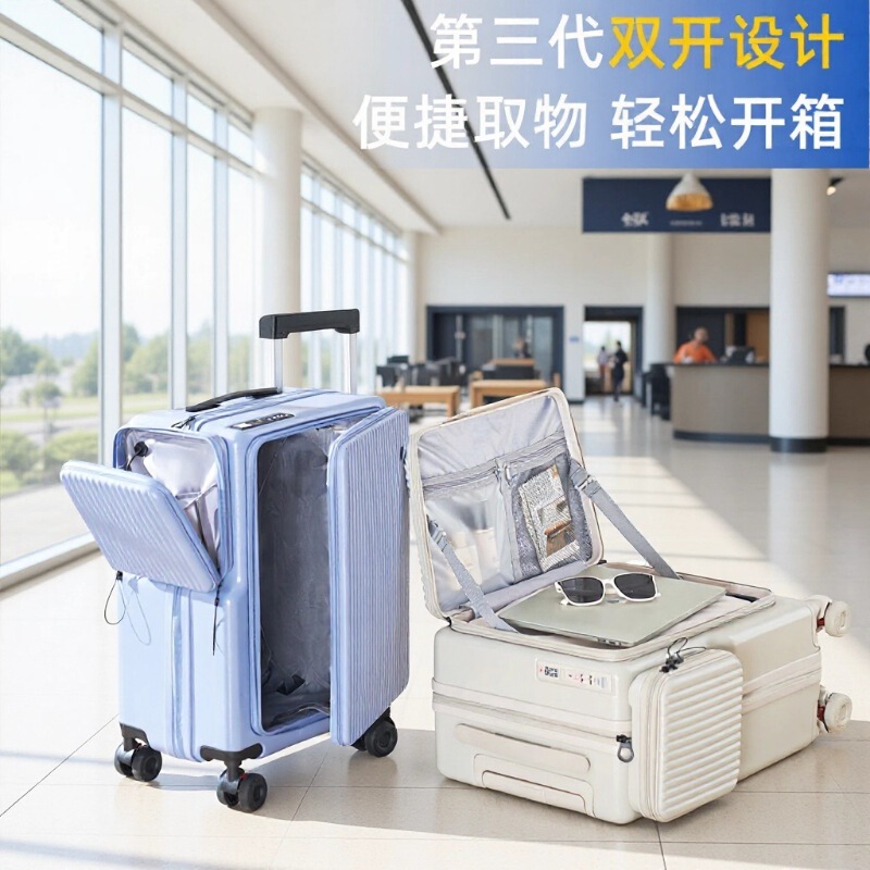 Luggage Factory Side-Opening Suitcase 20inch Travel Suitcase Trolley Case One-Piece Opening Suitcase Password Lock Suitcase Sturdy and Durable Luggage Factory Side-Opening Suitcase 20inch Travel Suitcase Trolley Case One-Piece Opening Suitcase Password Lock Suitcase Sturdy and Durable
