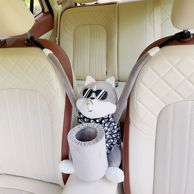 can 2 in 1, Car tissue box/set - puppie-dog-trash-can-tissue-box-two-in-one