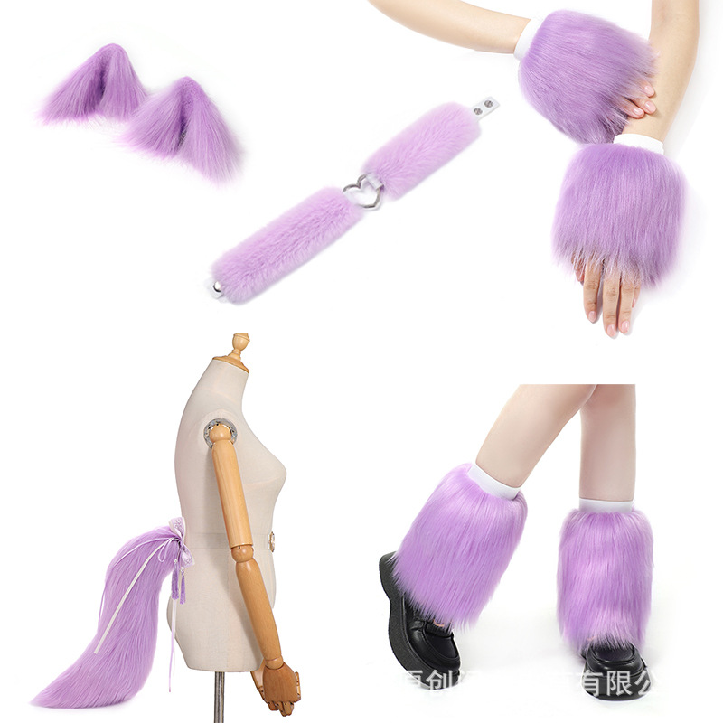 손으로 만든 박제 곰 귀 헤어 클립 코스프레 패션 액세서리 축제 파티 소품 머리 장식 헤어 액세서리