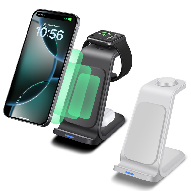 Cross-Border Vertical Wireless Charger 15W Wireless Charger Suitable for Apple and Samsung Mobile Phones, Watches, and Wireless Earphones Cross-Border Vertical Wireless Charger 15W Wireless Charger Suitable for Apple and Samsung Mobile Phones, Watches, and Wireless Earphones