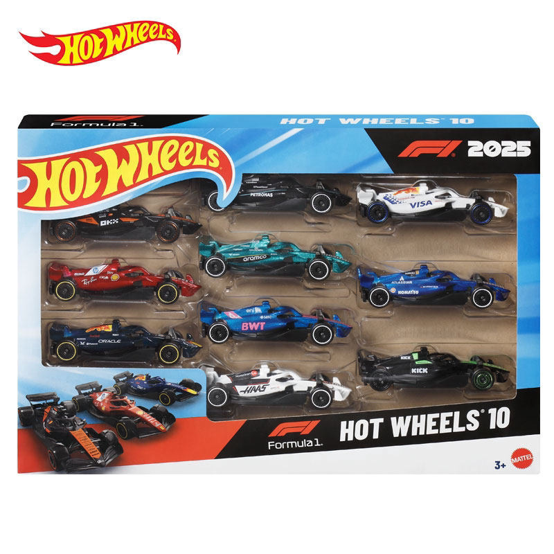 Hot Wheels Red Bull Gold Label Model Racing Car Alloy F1 Team McLaren Collectible Toy Car F1 Ten-Pack