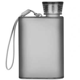 定 制A5纸张杯户外便携水杯潮流简约磨砂水壶扁形学生高颜值塑料