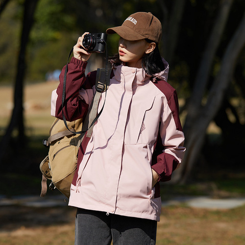 Women's Mountain Series Spring and Autumn Single Layer Thin Softshell Jacket Windproof and Waterproof Outdoor Hiking Coat Windbreaker Jacket North