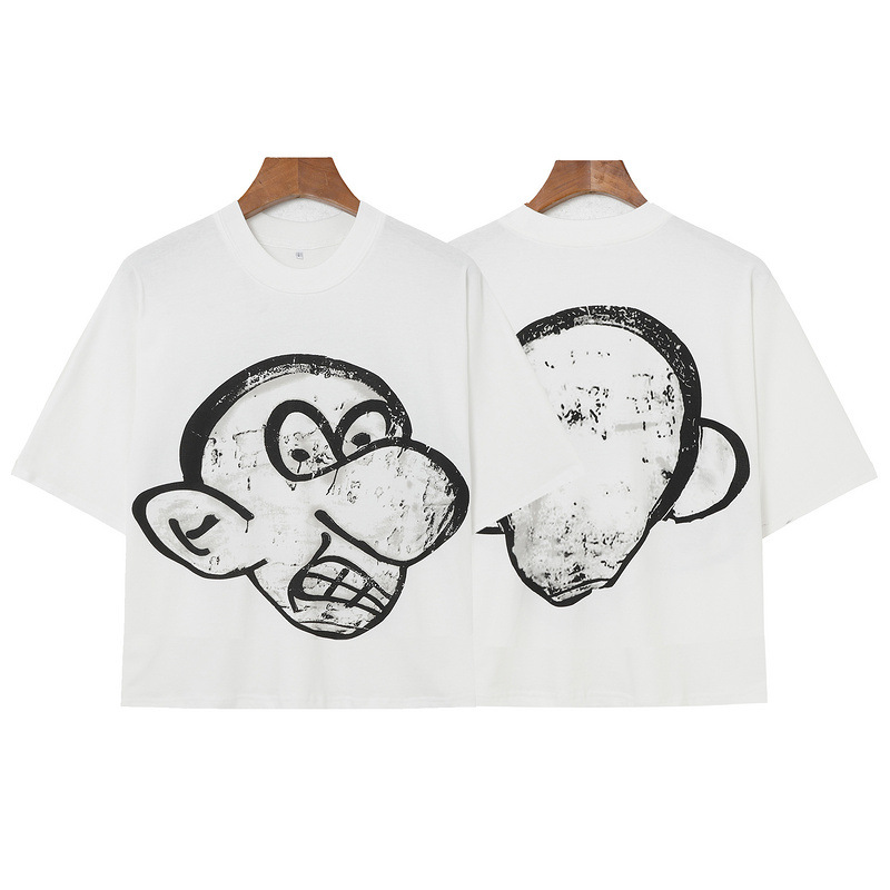 Summer 100% cotton fashionable high street loose casual short sleeved unisex couple T-shirt_viptrois.com