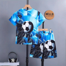 春季夏季新款童装套装3d印花青春运动印花男女童套装跨境源头工厂