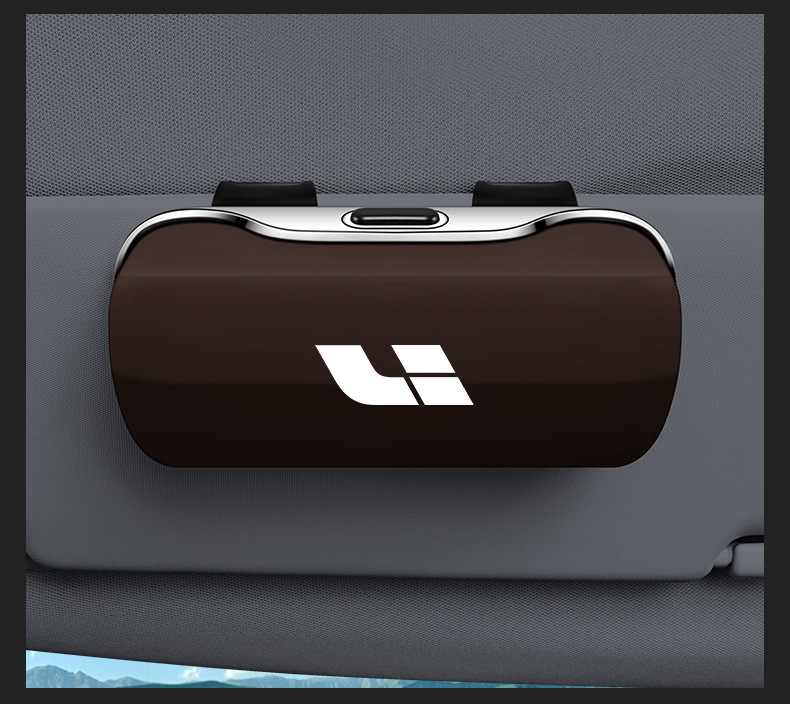 Ideal L9/L8/L7/One Car Glasses Case Car Glasses Clip Storage Box Storage Sun Visor Bill Clip