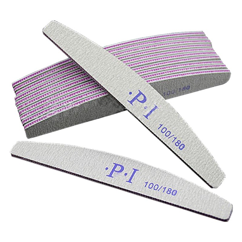 Tira de pulido de uñas serie completa Emery púrpura corazón frustración tira 5 forma corazón rojo negro recto frotar color archivo de impresión