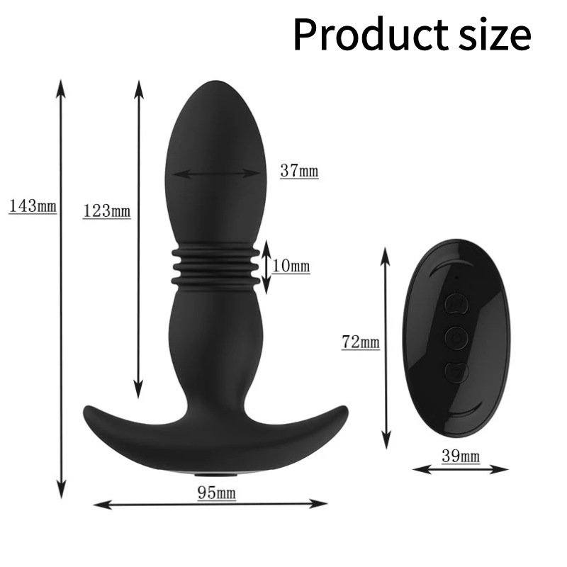 Remote Control Reversible Anal Plug Erotic Egg Flower Stimulation Wearable Enlargement Anal Plug Male Self-pleasing Erotic Toy