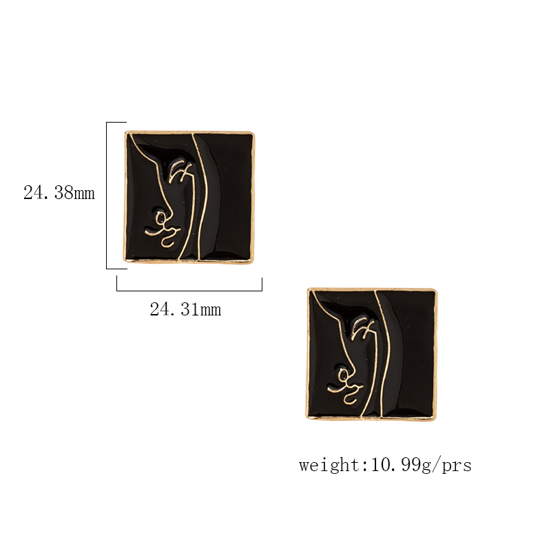 Korea retro alloy drip earrings