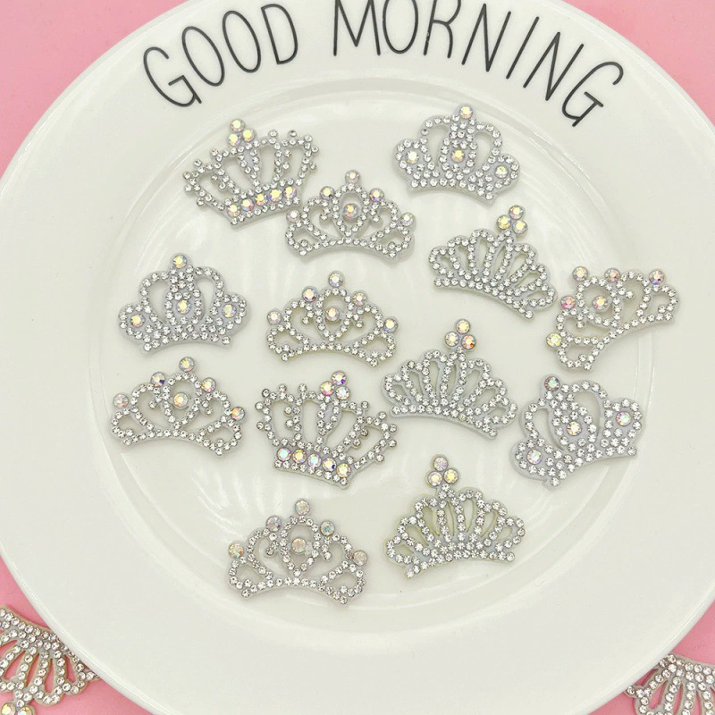 Нетканая ткань для горячего тиснения коронная страз ткань наклейки для мобильного телефона заколки для волос аксессуары DIY аксессуары для одежды