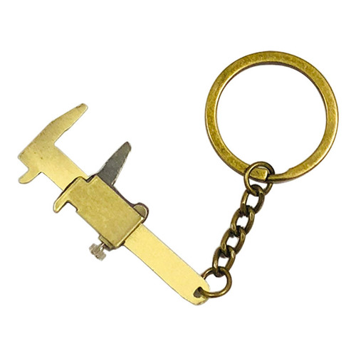 Creative zinc alloy vernier caliper keychain, miniature tool keychain pendant, convenient small gift