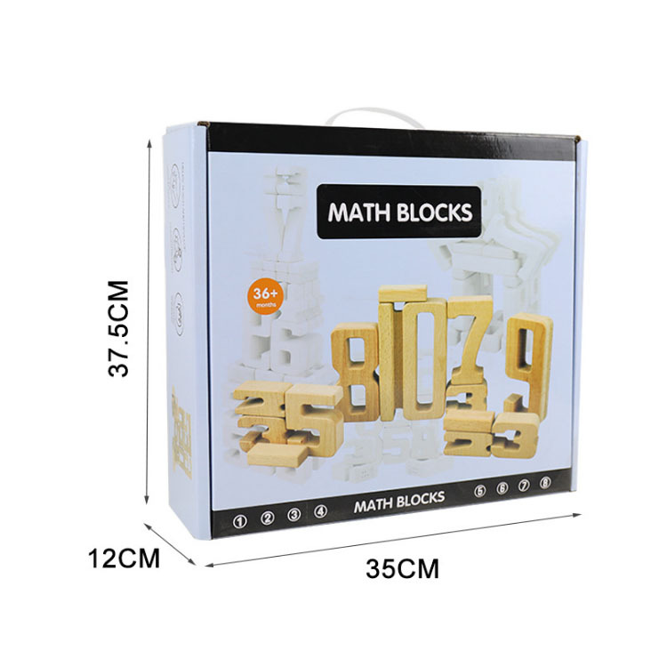 Montessori infantil Montessori educación temprana Haya bloques de construcción digital educativo kindergarten matemáticas material didáctico partículas grandes traje