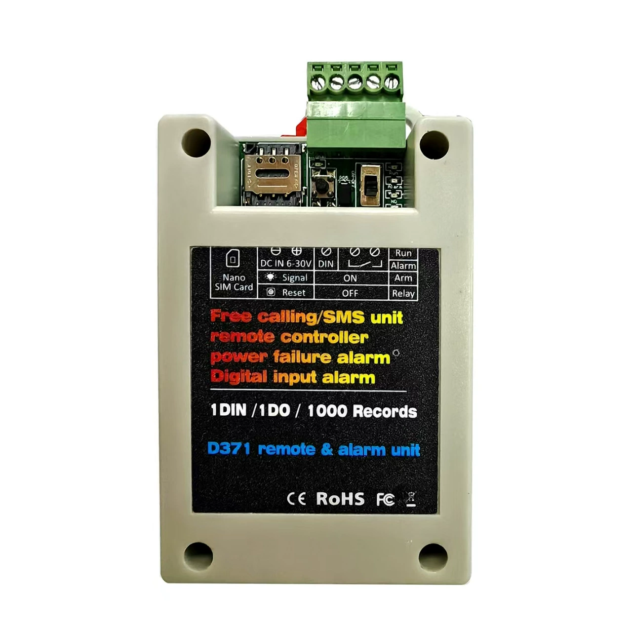 Пульт дистанционного управления GSM Suprema D371 выключение питания плата 2G4G Switzer Введение в устройство для открывания двери