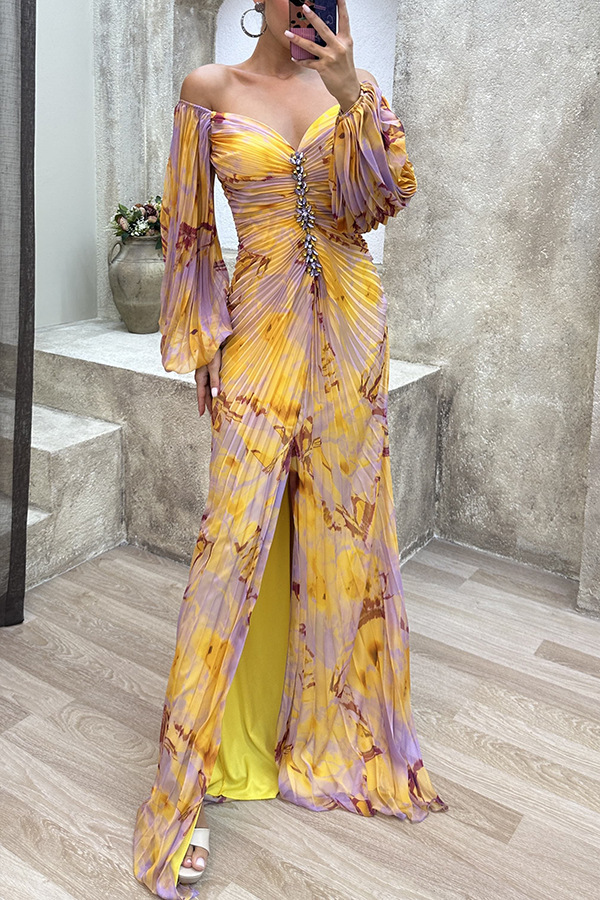 Pleated Long Sleeve Loose Comfortable Casual Women Dress Fashion Casual Daily Wear Dress For Women Spring Autumn Basic Dress_ecoleips.com