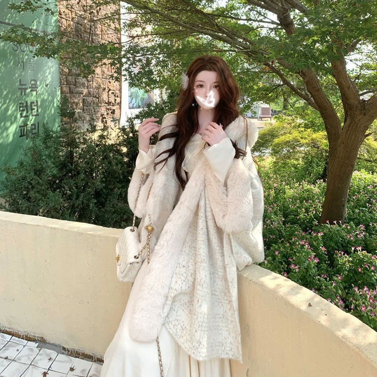 Velvet cloak, jacket, trench coat, plus size, (Physicals)