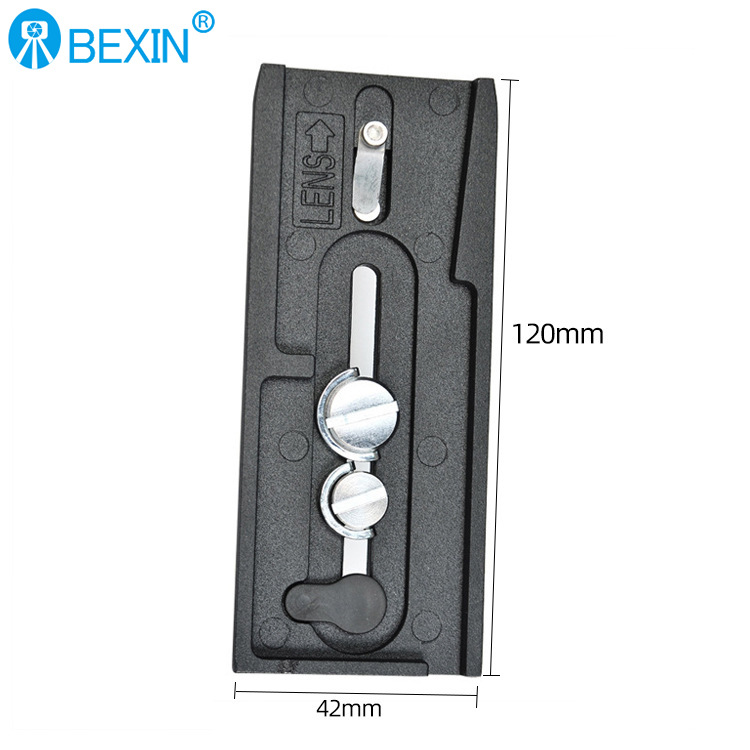 90mm 120mm 501PL alargado Placa de liberación rápida compatible con manfutu Bino plataforma hidráulica placa P200 Placa de liberación rápida