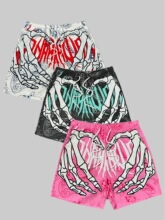 Y 66565 3D Print Straight Beach Shorts 3D ӡ��ֱͲɳ̲������