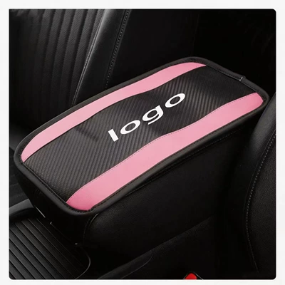 Cushion, Armrest Protector, Leather Handrail — Armrest box pad - glitter-logo-customization