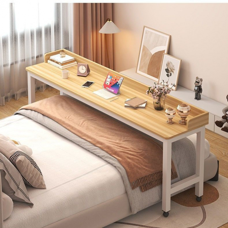 Cross-Bed Table, Movable Desk, Computer Desk, Bed Table, Stylish and Simple Lazy Table, Home Use for Small Apartments, Long Table
