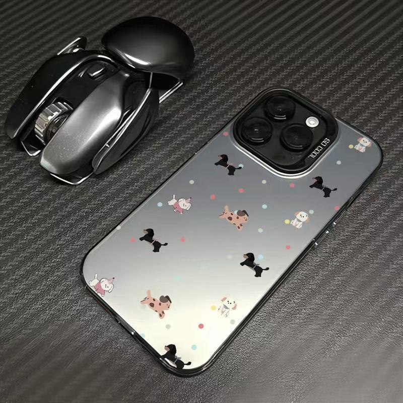 Nuevo cachorro de lunares para iPhone 16 funda para teléfono móvil Apple 15promax/14 personalidad 13pro12 Japón y Corea