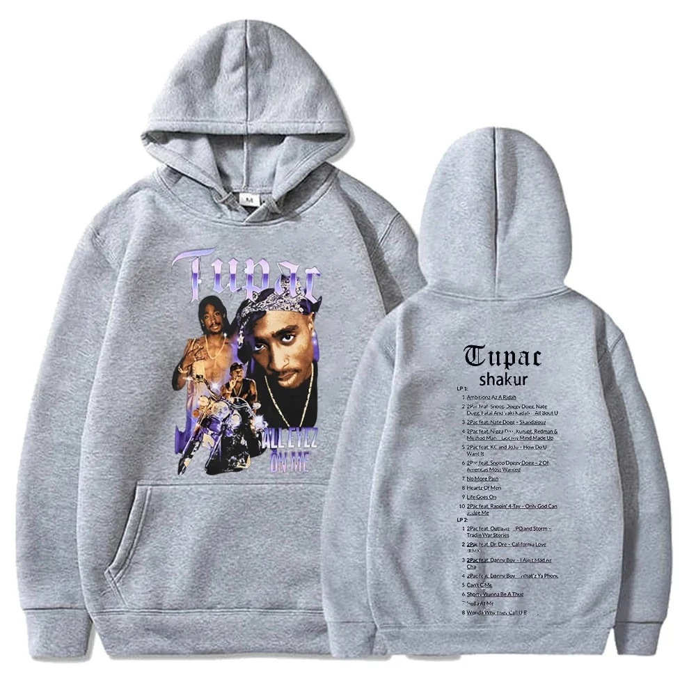Tupac Hoodies 2pac Sweatshirts Rapper Printed Hoodie Setwear