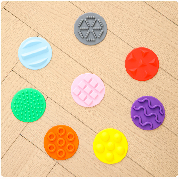 Ojos vendados emparejados placa táctil 88 placa táctil niño equipo de entrenamiento sensorial almohadilla de masaje hogar equilibrio cruzar el río piedra